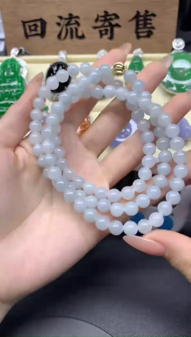 【闪购商品】翡翠珠链未镶嵌144-多人