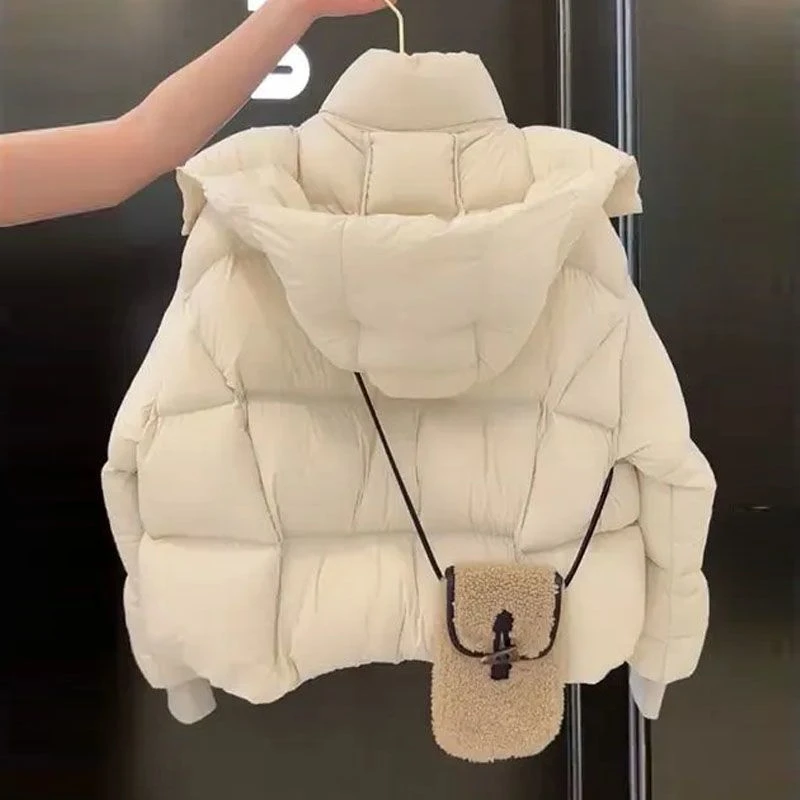 波司澄羽绒服加厚连帽面包服羽绒冬季新款女装高级感超好看小个子