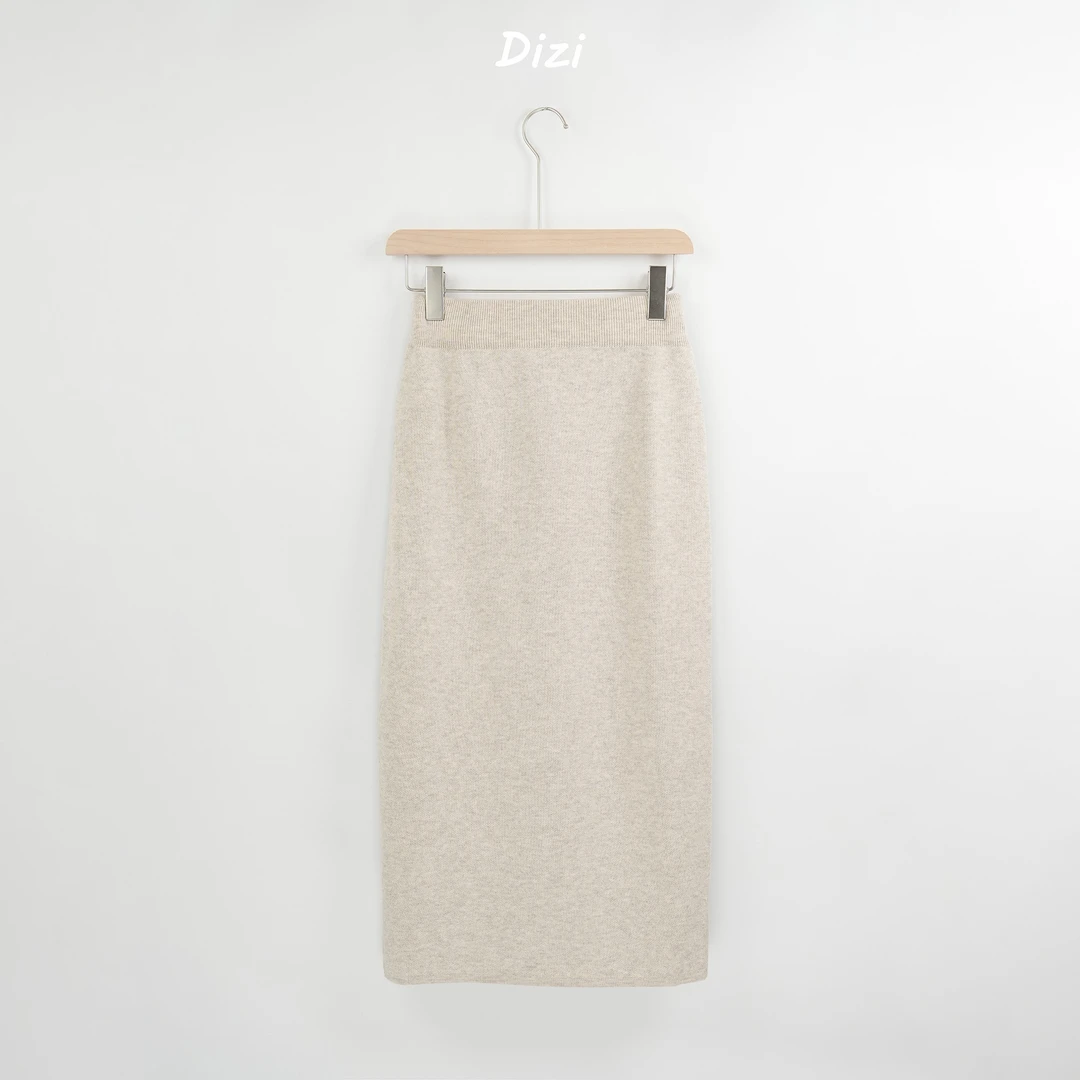 25秋开叉A字半身裙百搭休闲轻奢高腰修身纯色时尚气质显瘦
