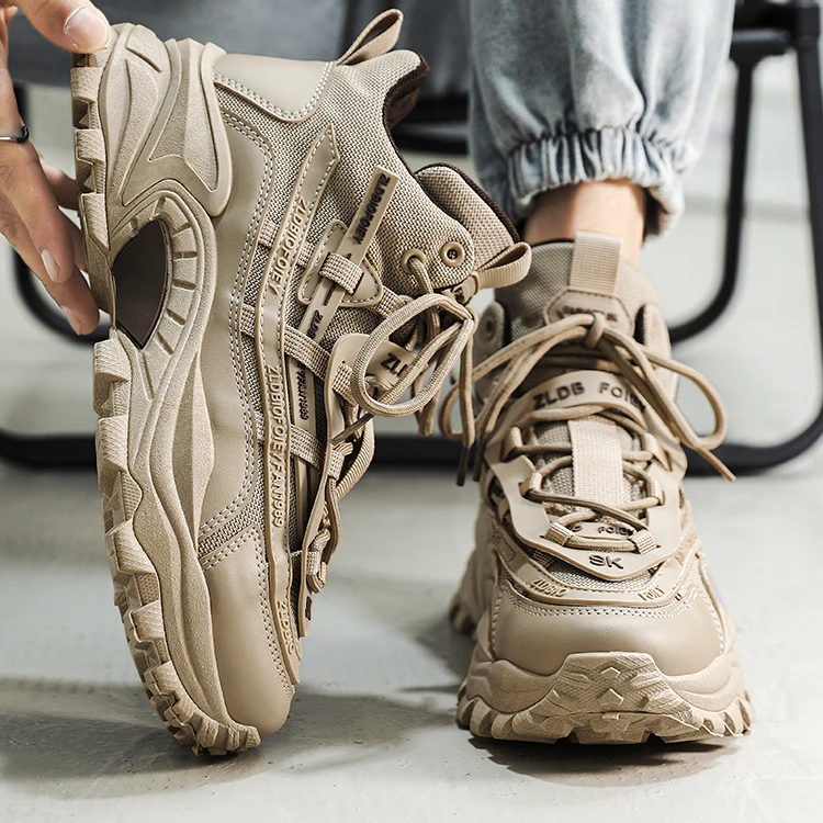 ZL182024新款加绒加厚男鞋马丁靴男高帮2024秋冬季新款工装短靴