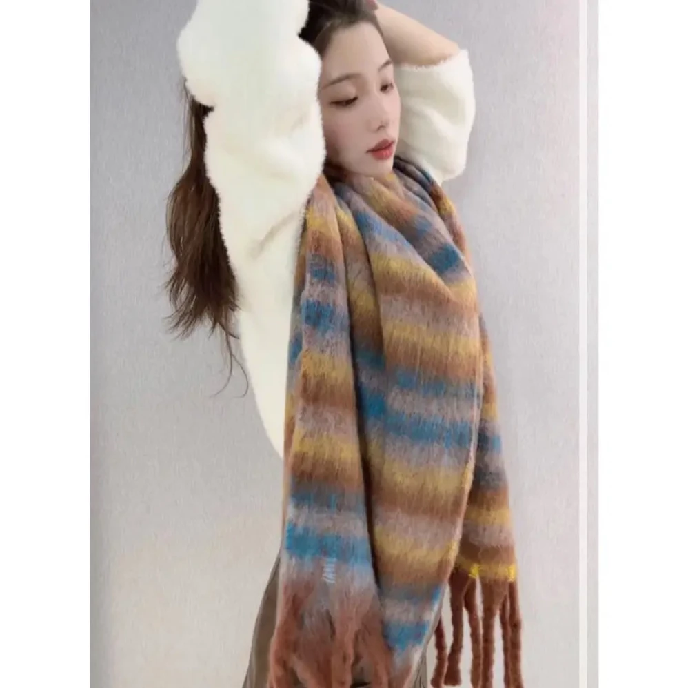 （零）秋冬情侣款围巾高级时尚百搭加厚网红围巾