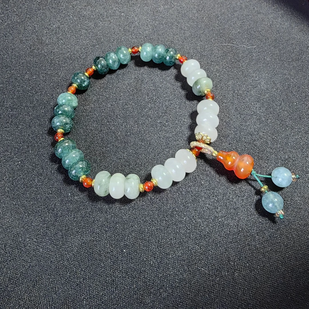 非金属仿水晶手链 多巴胺新中式网红手串