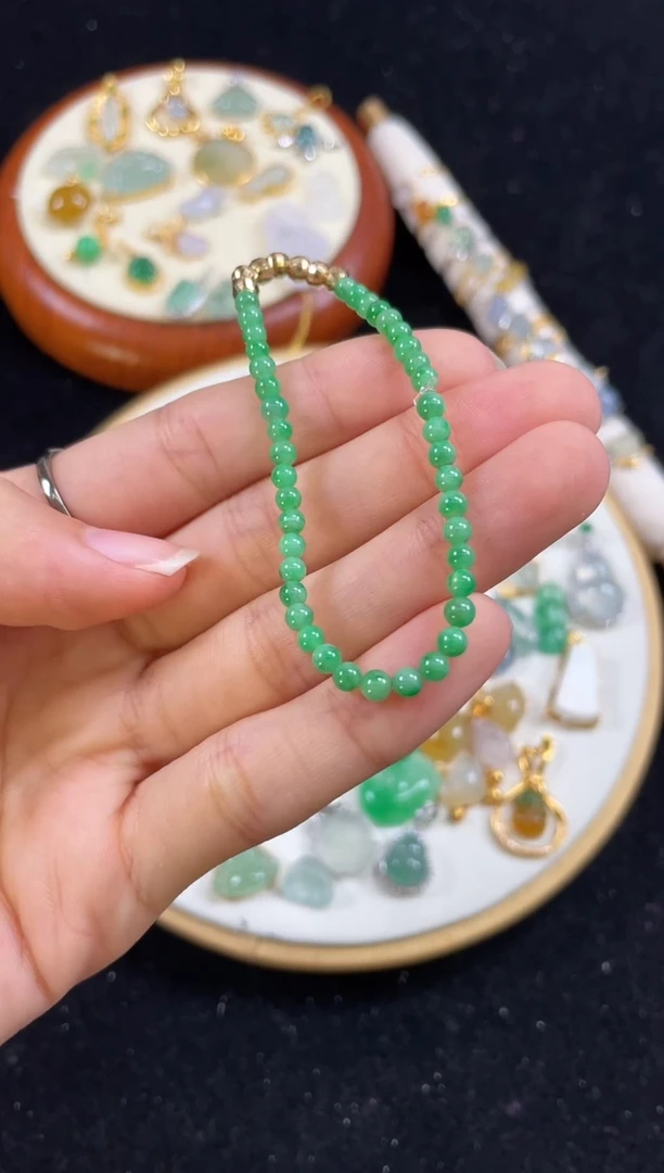 【闪购商品】翡翠套链未镶嵌一个 JK698