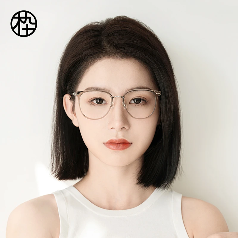 【皓然专属】木九十超轻眼镜近视女新款透明镜框镜架男MJ101FJ033
