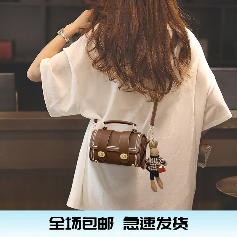 Calwan Keodh真皮包包女简约小众斜挎单肩包生日礼物送女友送老婆