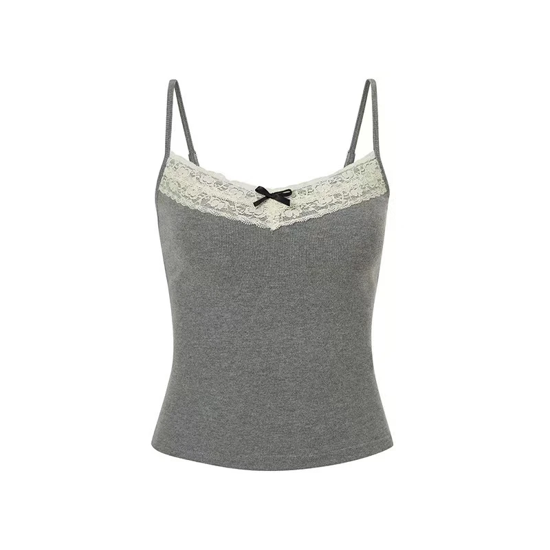 【质量版衣架防尘袋】吊带背心蕾丝边带胸垫纯欲打底女背心打底百搭