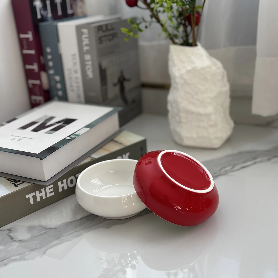 4.5寸鼓形碗陶瓷小碗干果点心小碟子 1015