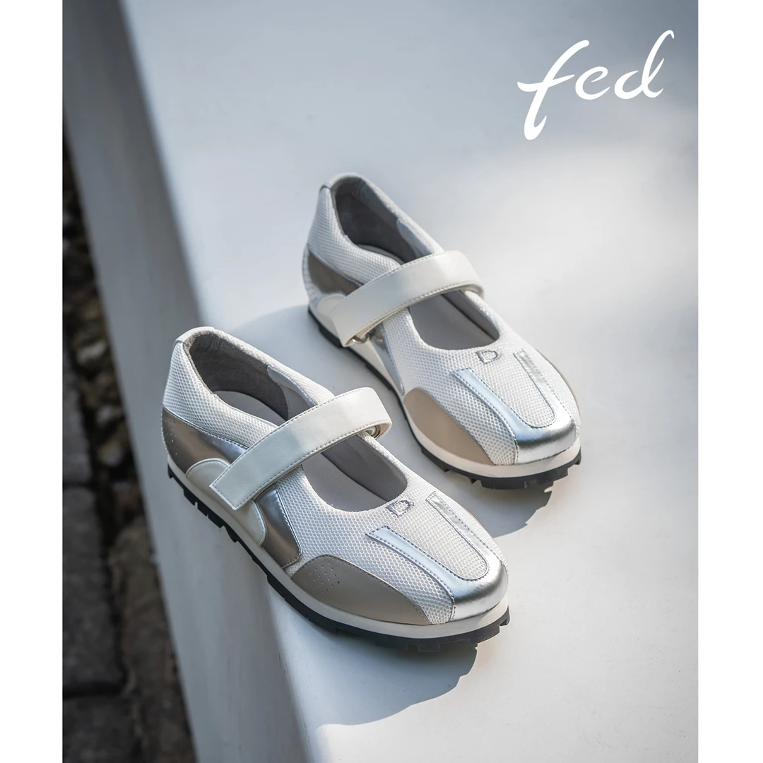 【美式甜心】FED玛丽珍休闲鞋网面透气百搭舒适高能感运动鞋DFH0079