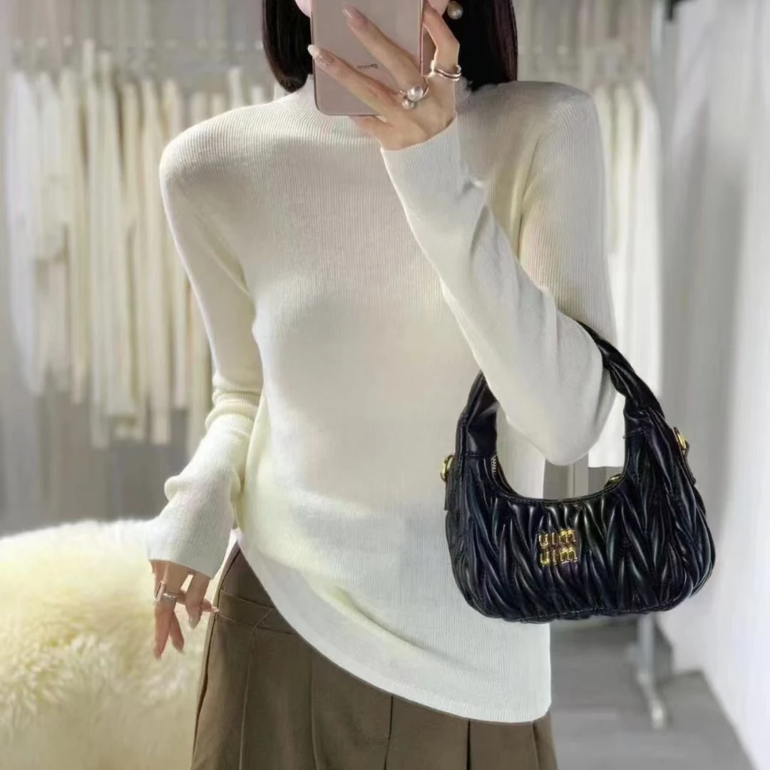 高觅-半高立领秋冬百搭打底衫