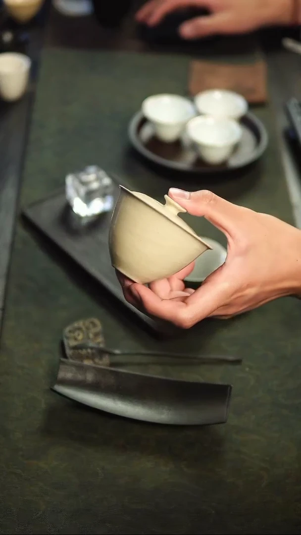 【闪购商品】溪元白色粉引盖碗