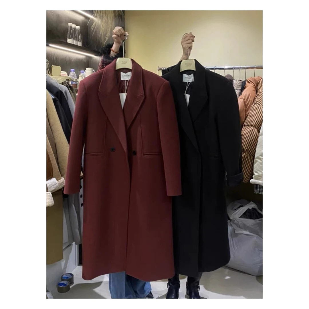 【ARONG阿荣家】大衣02289-黑色红色-ML-超