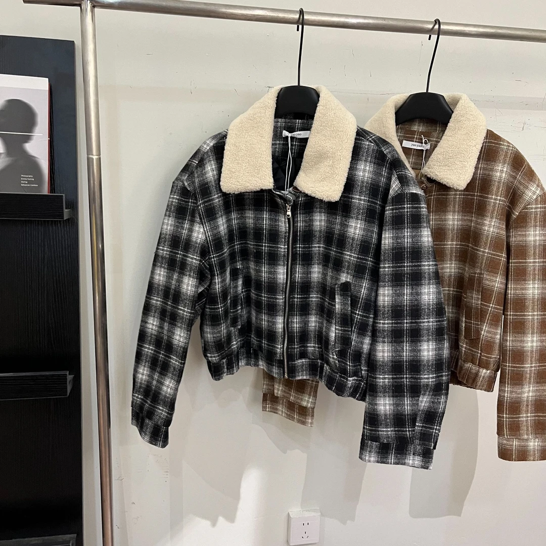 【ARONG阿荣家】大方格外套05068-俩色-F