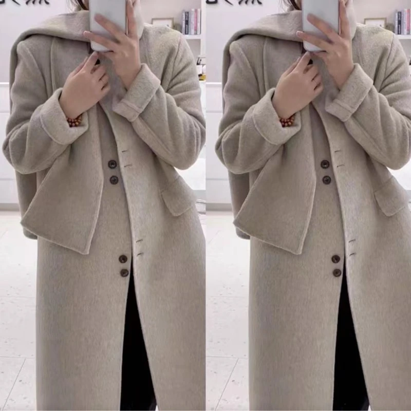 【ARONG阿荣家】围脖款大衣-06088-多色-M