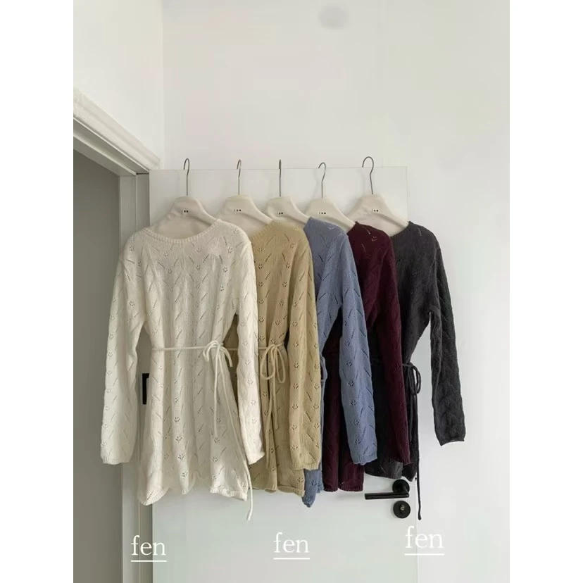 【ARONG阿荣家】毛织上衣06627-红色灰色-F