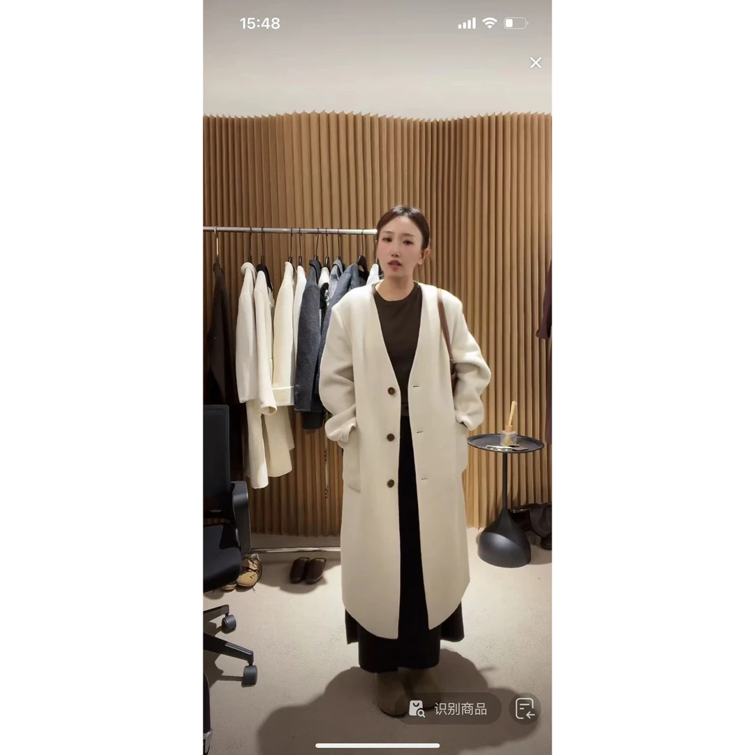 【ARONG阿荣家】V领大衣08603-驼色米色-M