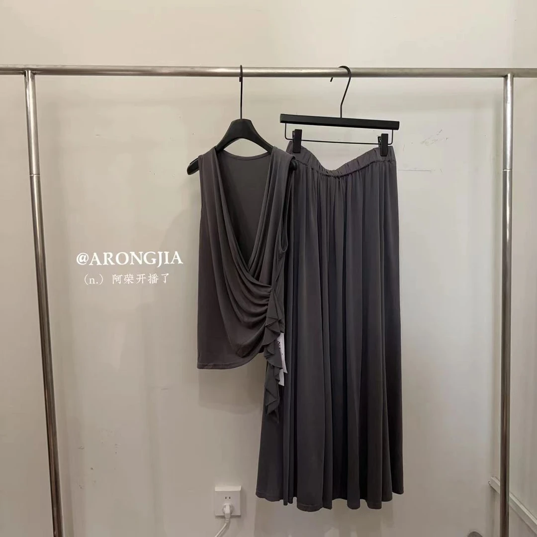 【ARONG阿荣家】套装裙08892-灰色黑色-M