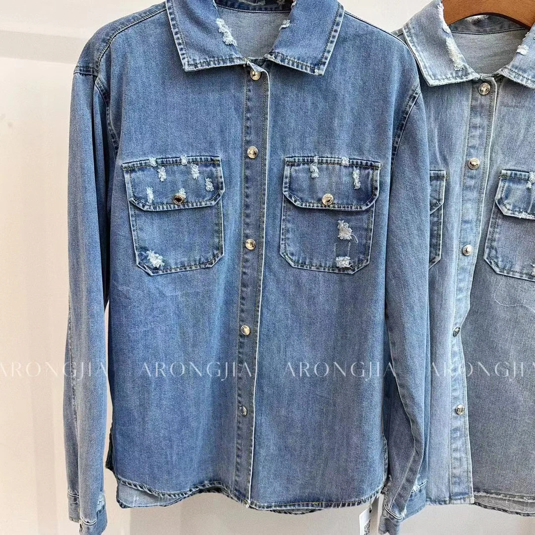 【ARONG阿荣家】01003牛仔衣-蓝色-M