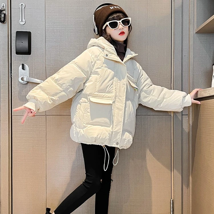 女童棉服冬季2023新款中大童洋气外套公主棉衣加厚棉袄童装棉内胆