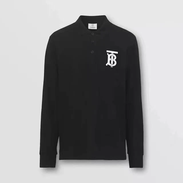 BURBERRY/博柏利经典TB微标印花长袖Polo衫