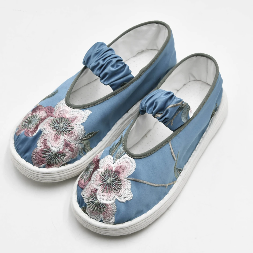 【茉香】汉舞中国风手工千层底布鞋复古平底女鞋