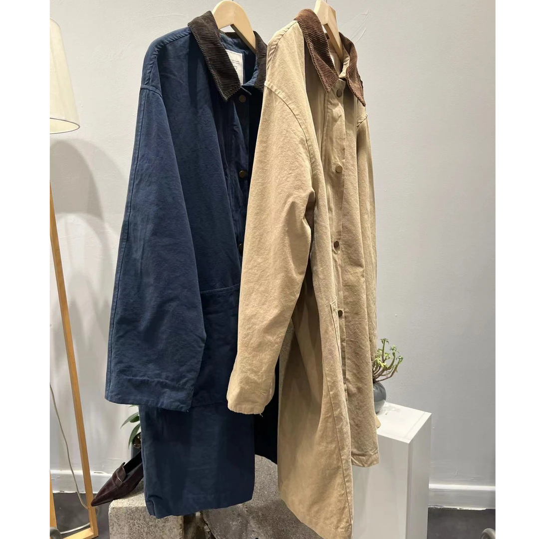 韩国新款条纹领大外套（no退换）