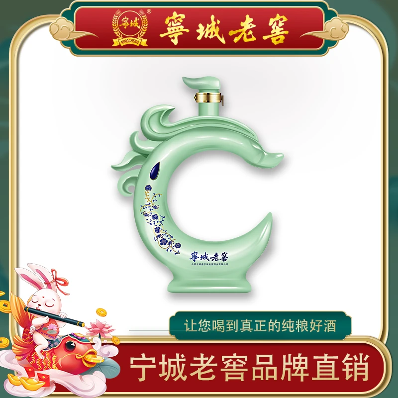 宁城老窖53度小玉龙 浓香白酒 100ml*2瓶53%Vol100