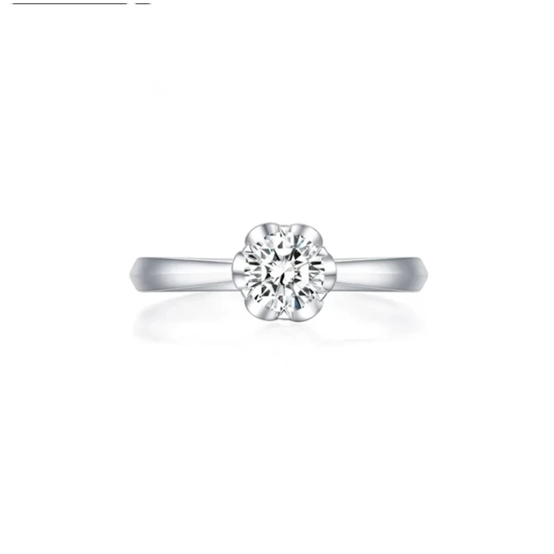 925银莫桑石银制品 【爱心手捧花】个性时尚轻奢设计经典花苞高雅