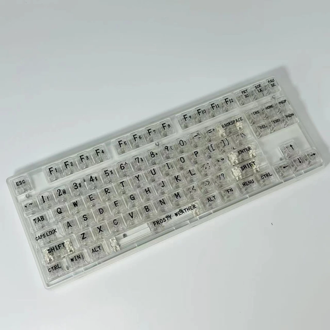 MK870Pro三模机械键盘白透全透明无线蓝牙2.4G幻彩RGB静音热插拔