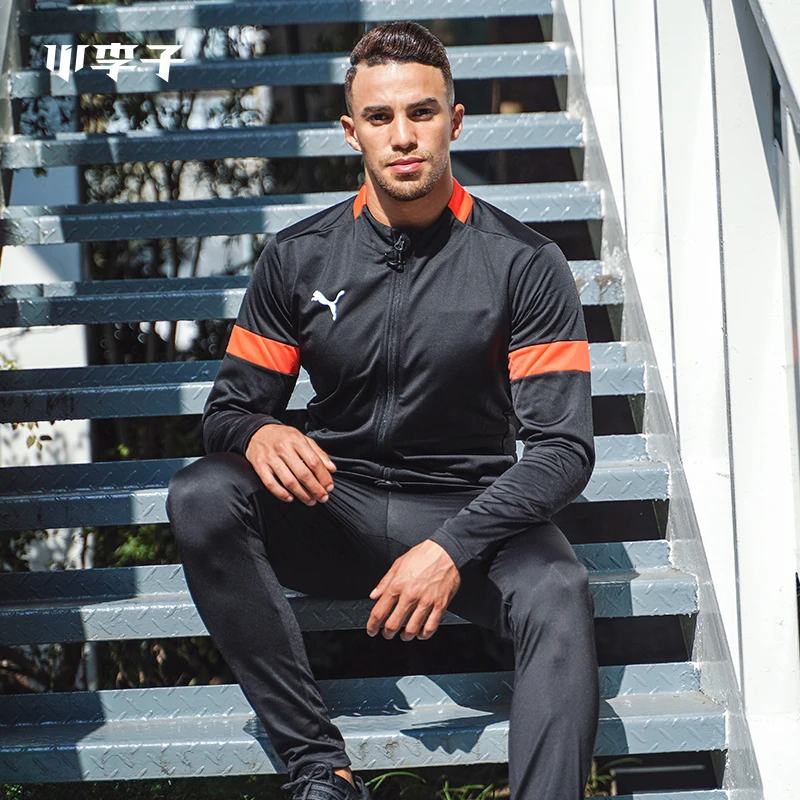小李子PUMA彪马针织运动套装足球服户外外套长裤男休闲透气跑步秋