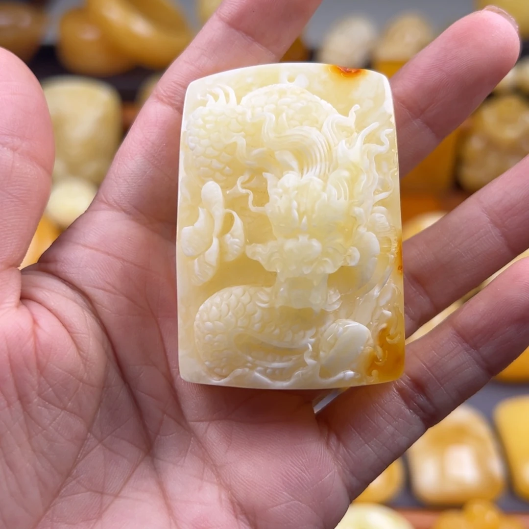 琥珀颈饰未镶嵌纯天然琥珀蜜蜡无优化