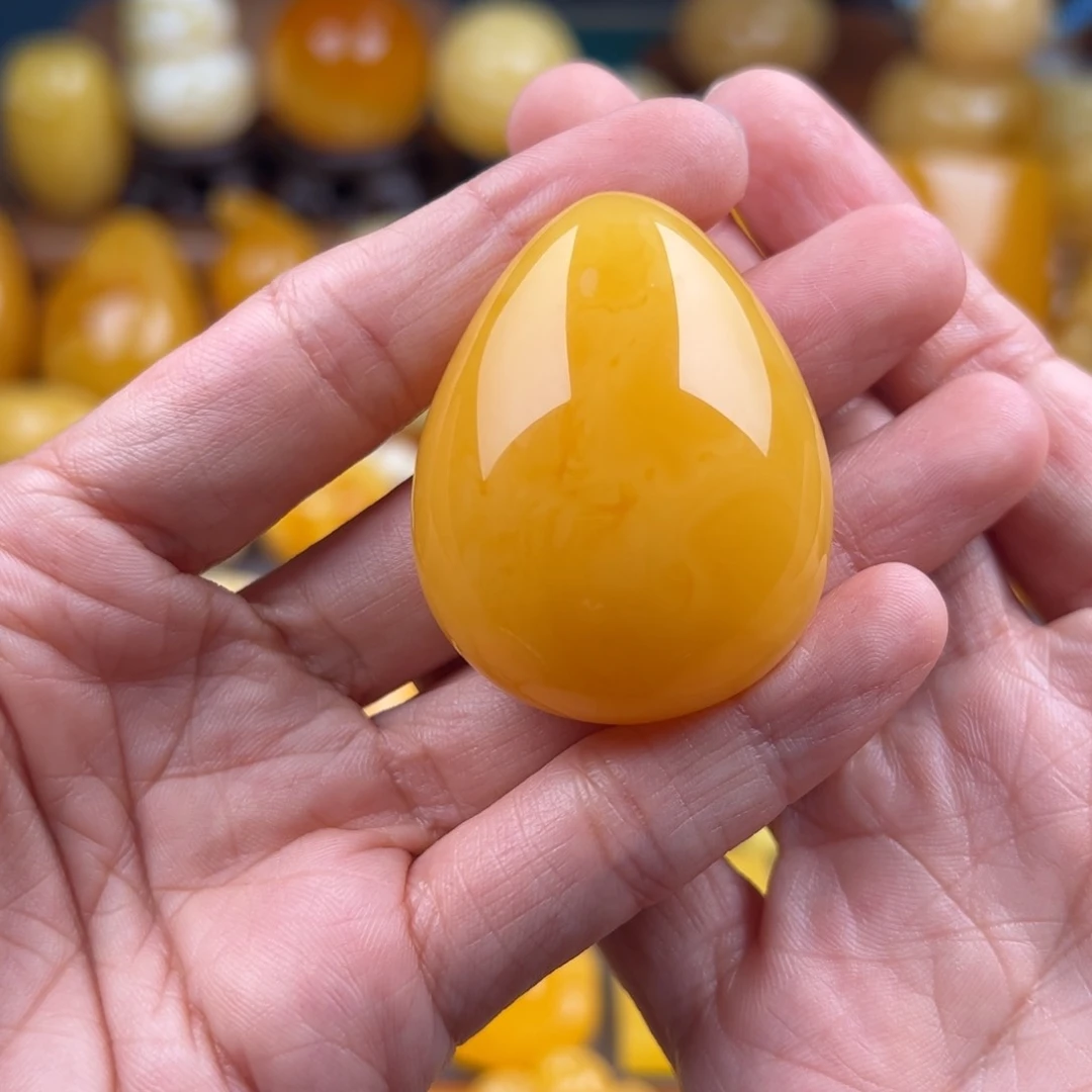 琥珀颈饰未镶嵌纯天然琥珀蜜蜡无优化