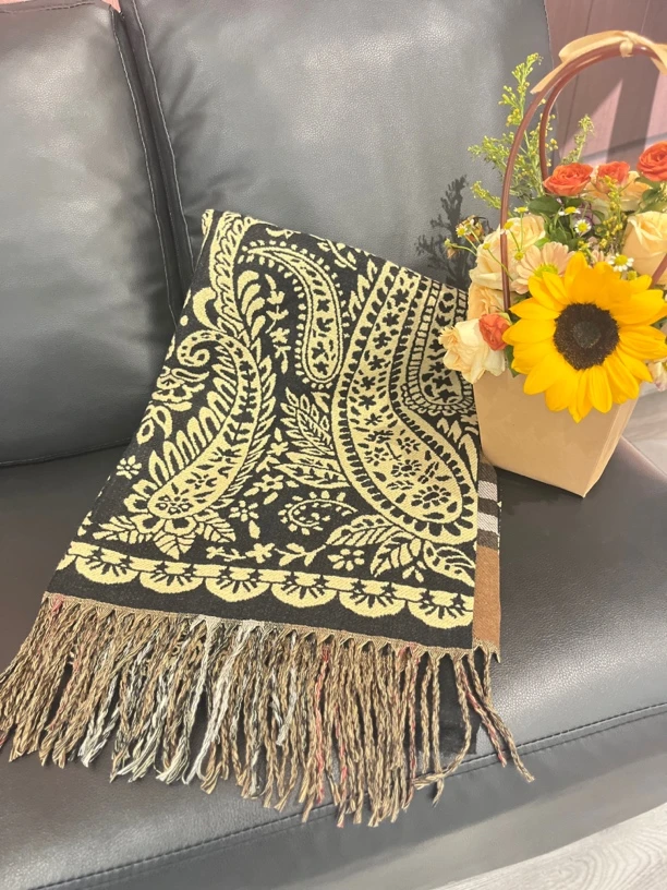 红姐严选气质加厚双面围巾