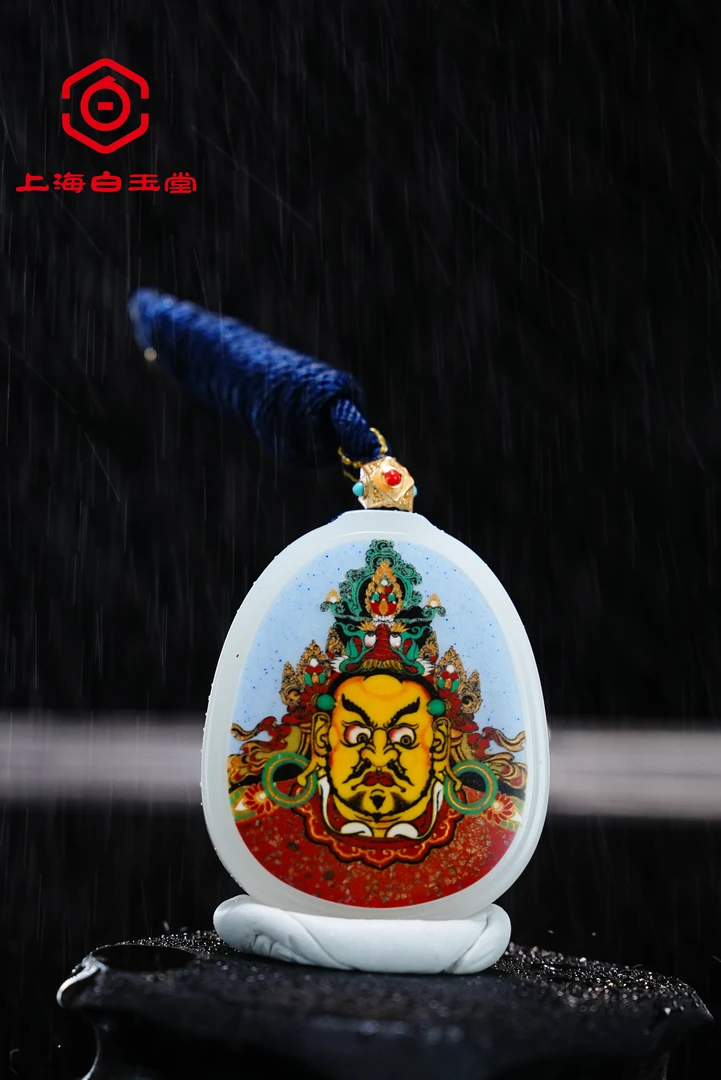 BYT--玉雕馆精选和田玉《站巴拉黄财神》