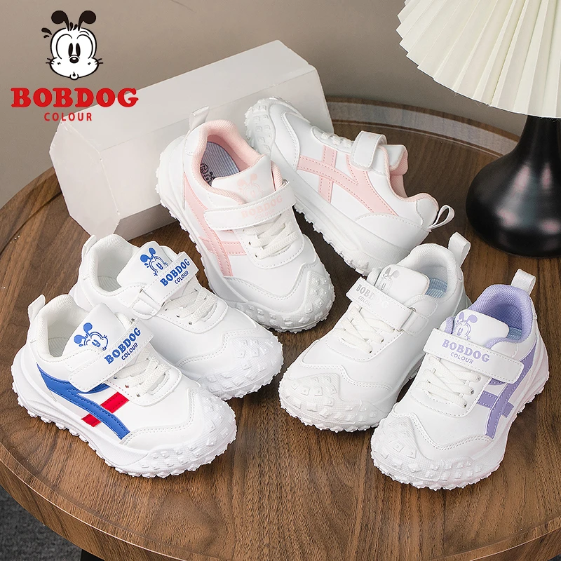 BOBDOG COLOUR/巴布豆卡乐女童德训鞋2025春季新款百搭软底中大童