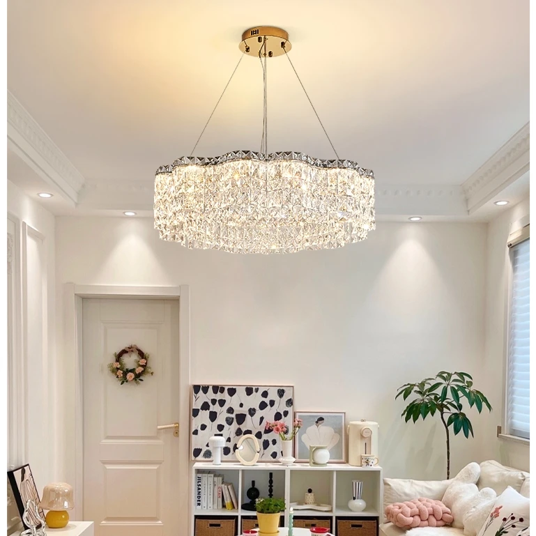 全光谱客厅水晶吊灯卧室法式轻奢大气餐厅2025新款高级感欧式灯具