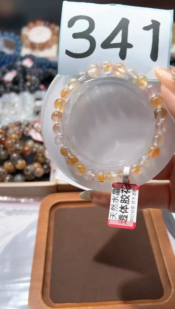 【闪购商品】水晶手串未镶嵌多样化一胶花7mm