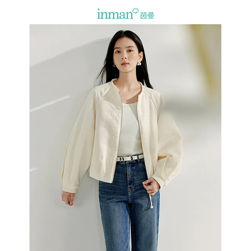 【双旦礼遇季】茵曼春季新中式手盘扣流苏浮雕提花夹棉外套开衫夹克