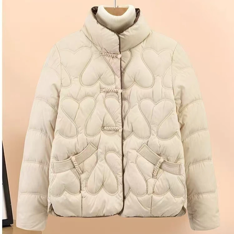 【咔尚咔】2025年秋冬季羽绒棉服小棉衣复古盘扣加厚保暖外套A92
