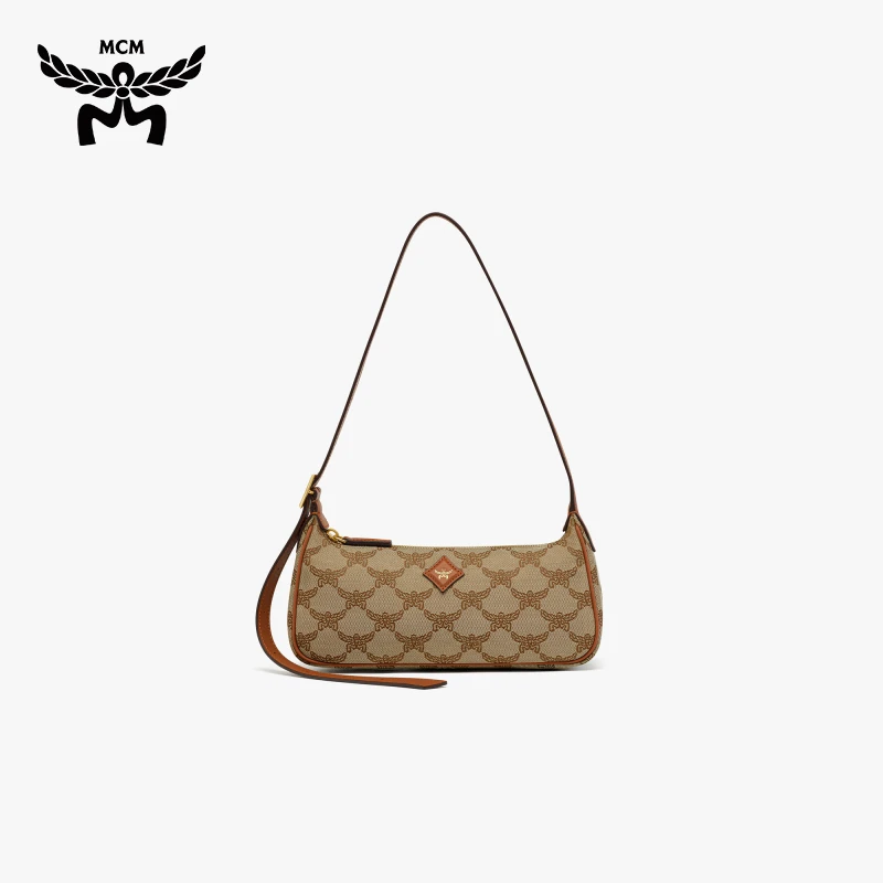 【优价特惠】MCM HIMMEL 小号腋下背提包时尚经典通勤印花百搭女包