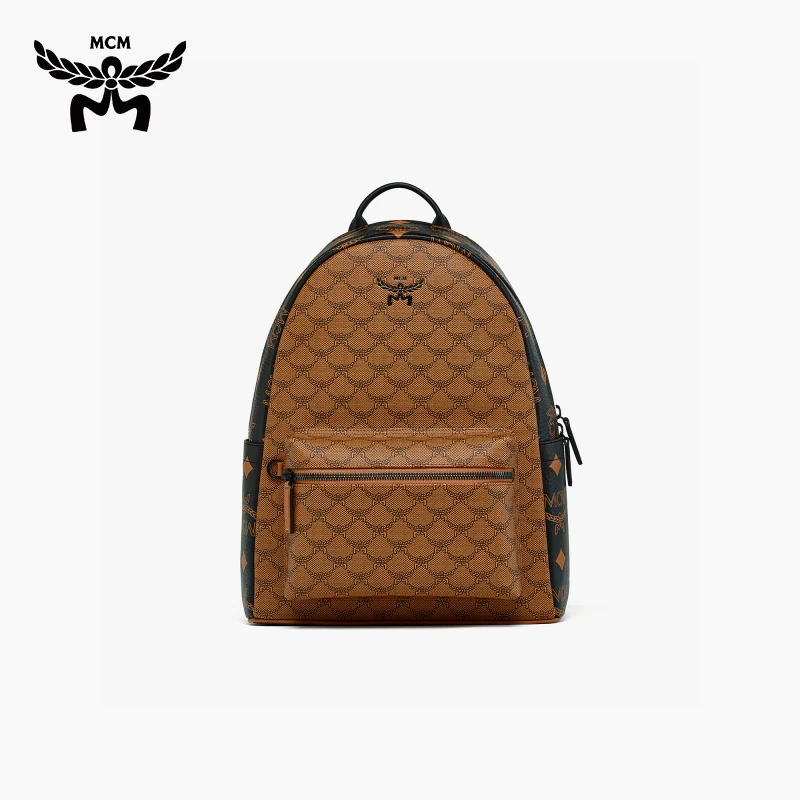 【520新品】MCM STARK 男士中号双肩书包大容量通勤休闲百搭背提包