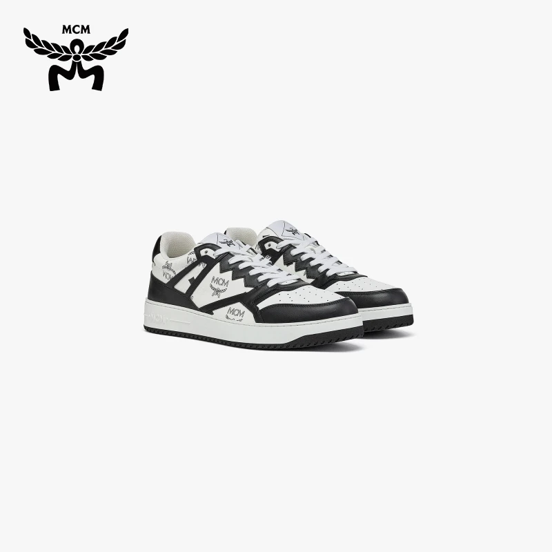 【520好礼】MCM NEO TERRAIN VISETOS 低帮运动鞋男鞋黑白色板鞋男