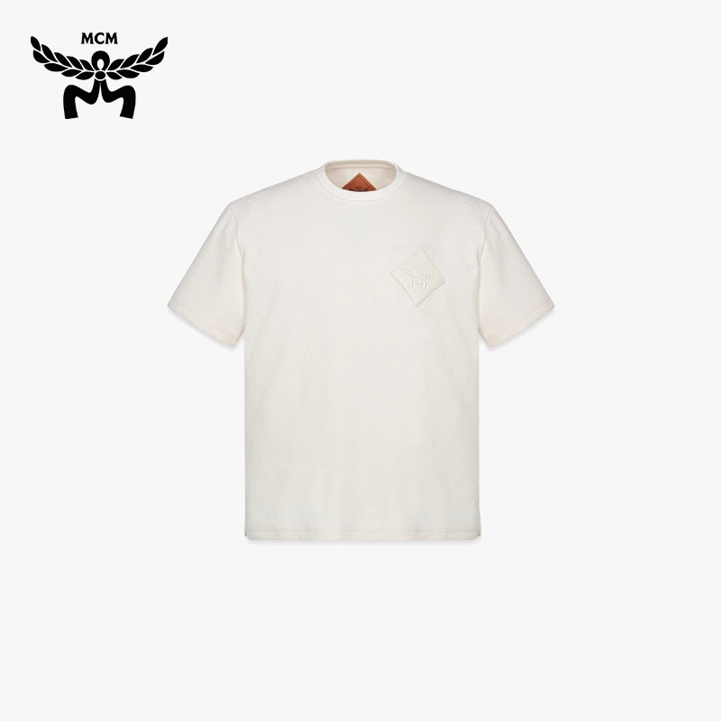 【520好礼】MCM COLLECTION 短袖T恤男士白色夏季上衣商务男款
