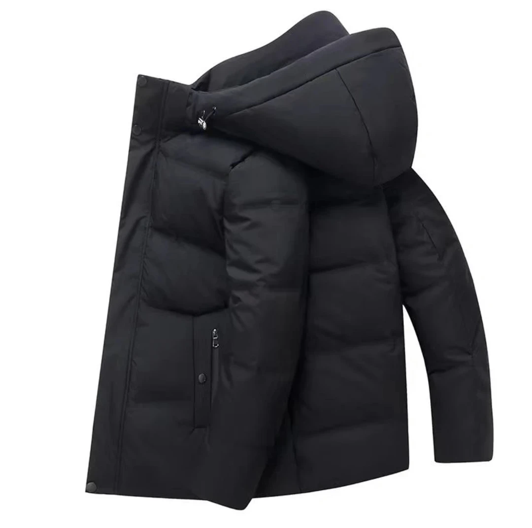 海宁男士加厚御寒商务保暖外套中老年爸爸装