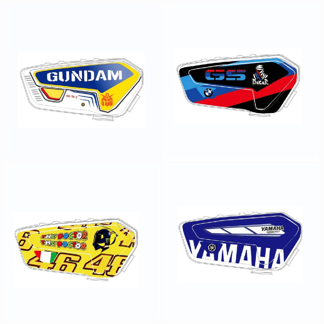 路翼F1头盔耳机贴纸