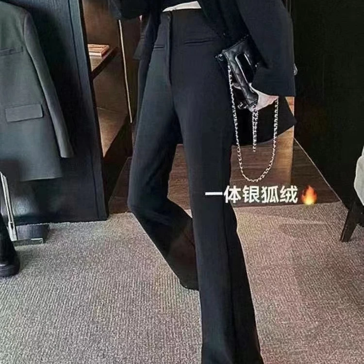 加绒腿精微喇裤2581【S09】