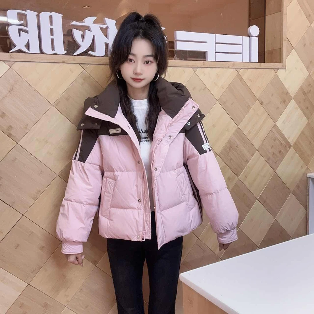 IEF/爱依服2025冬季新款美式时尚小众拼色设计通勤百搭羽绒外套