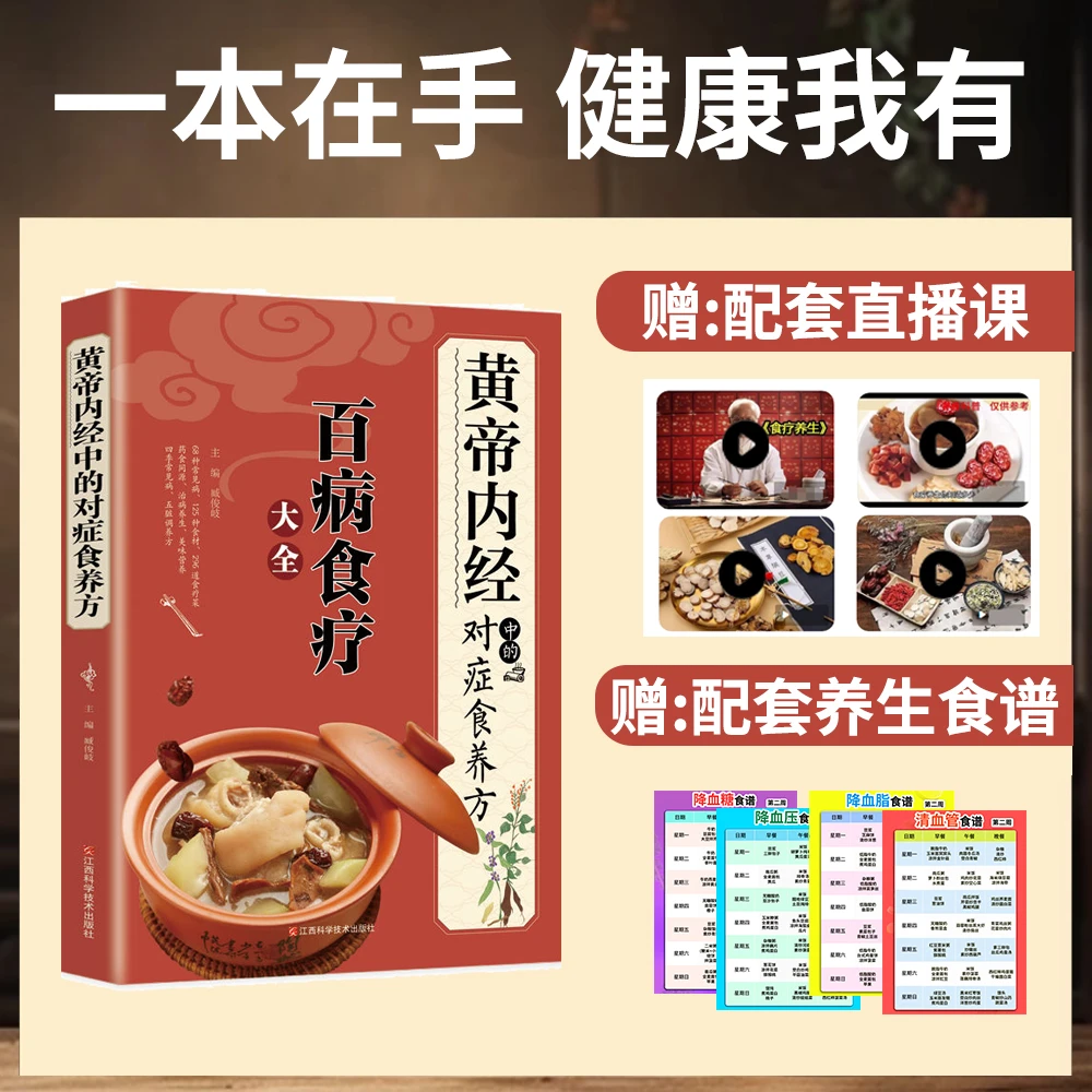 百病食疗大全养生理论营养食谱菜谱四季黄帝内经中的对症食养方