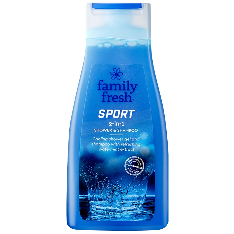Family Fresh【达人】瑞典进口 薄荷萃取二合一沐浴乳500ml