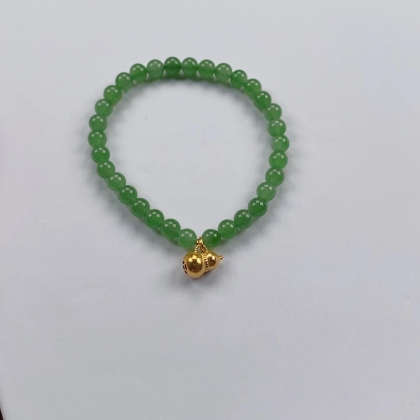【闪购商品】和田玉手链18K金镶嵌