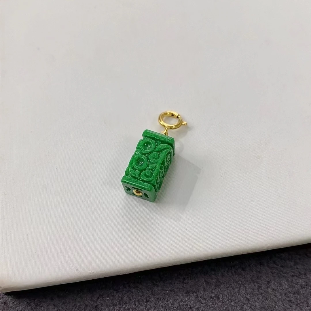 『乐小福珠宝』18k金翡翠挂饰